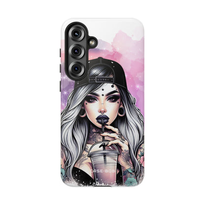 Silver Sip Nebula Samsung S25 Plus Case - Tough