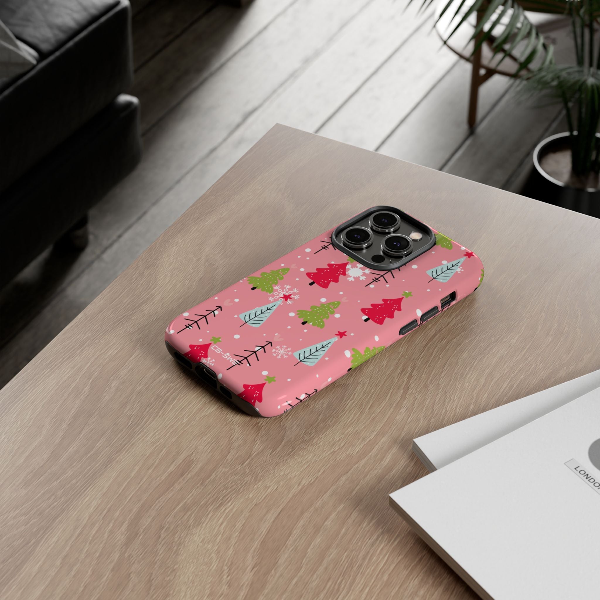 Festive Trees Dance - iPhone Case