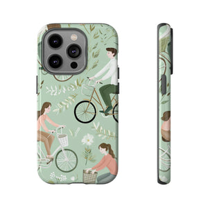 Pastel Bike Ride Romance - Protective Phone Case