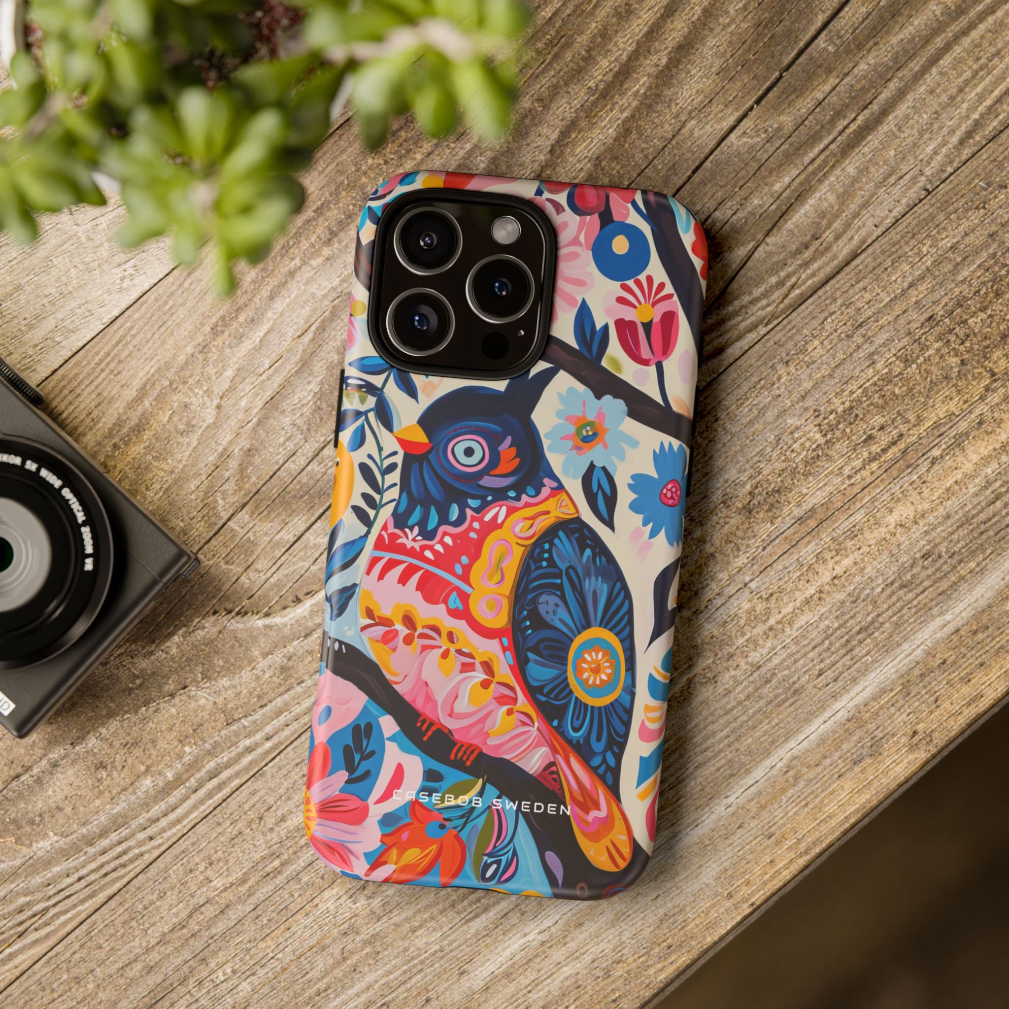 Whimsical Vintage Owl with Floral Charm iPhone 16 - Tough Phone Case