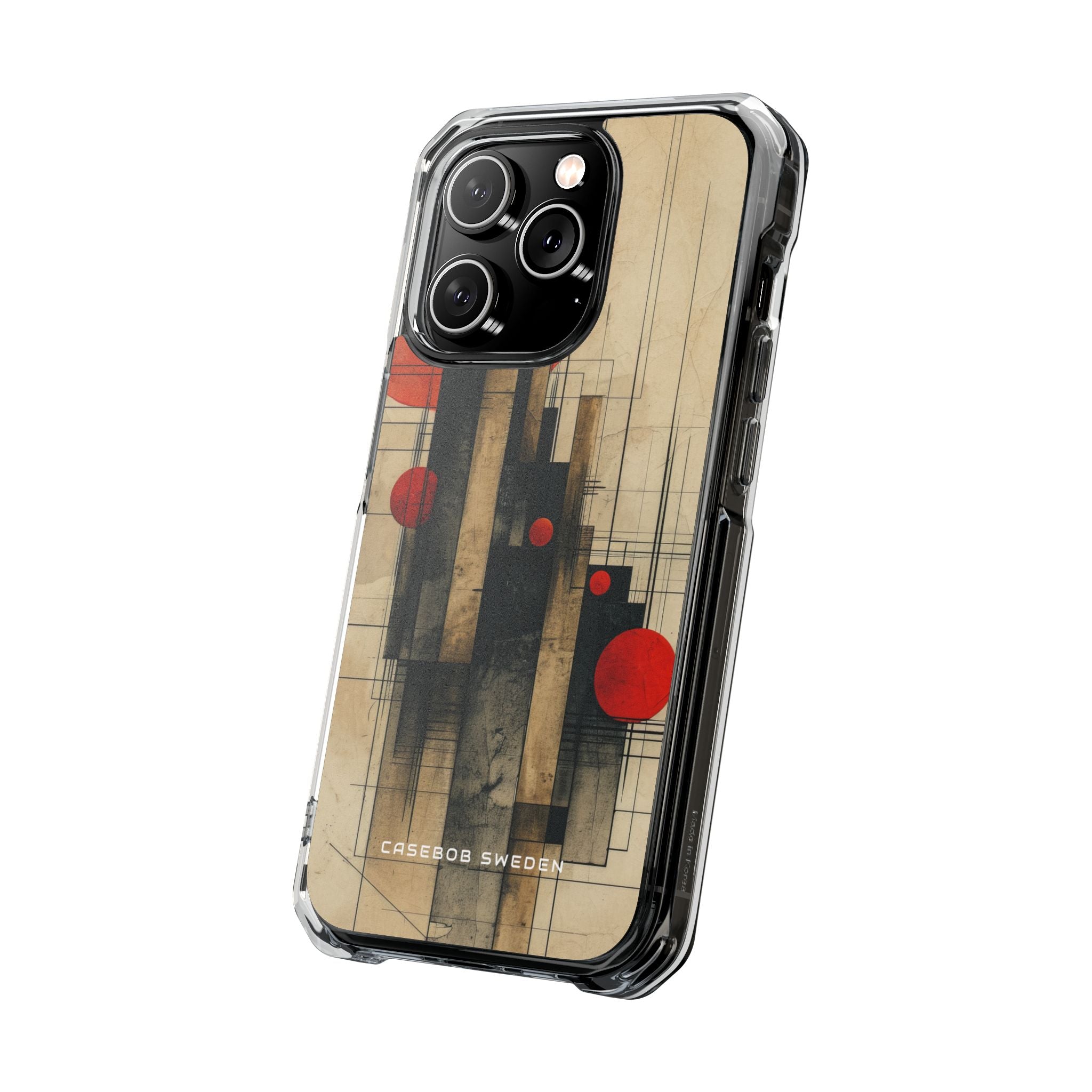 Vintage Geometric Harmony iPhone 14 - Clear Impact Phone Case