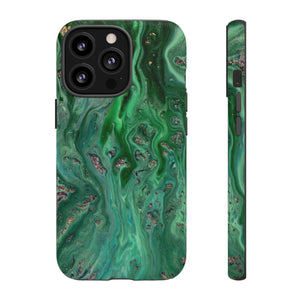 Light Green Ink Art iPhone Case (Protective) iPhone 13 Pro Matte Phone Case