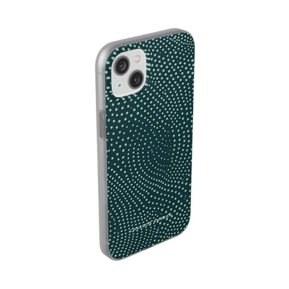 Teal Rippleflow iPhone 14 - Flexi Phone Case