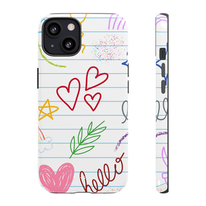 Hearts Dance Happily - iPhone Case