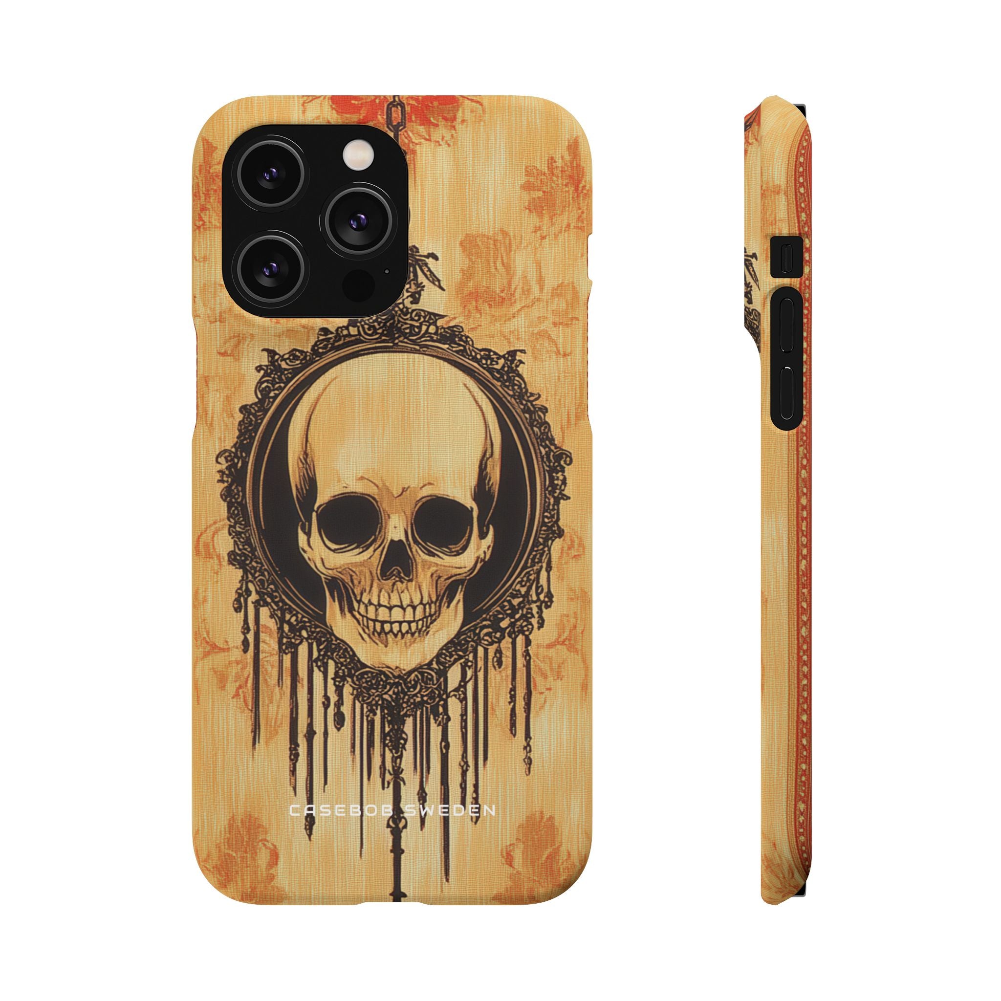 Gothic Skull Elegance iPhone 14 - Slim Phone Case