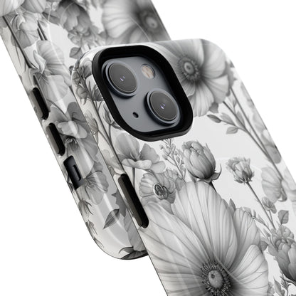 Vintage Floral Etching iPhone 14 - Tough+