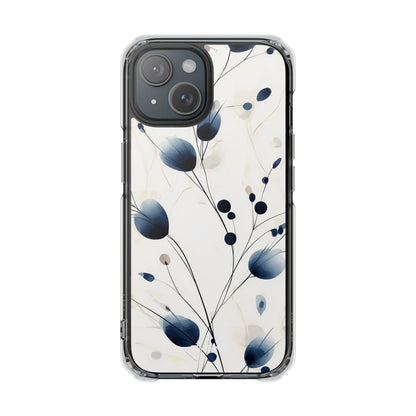 Floral Harmony Blue iPhone Case - Impact