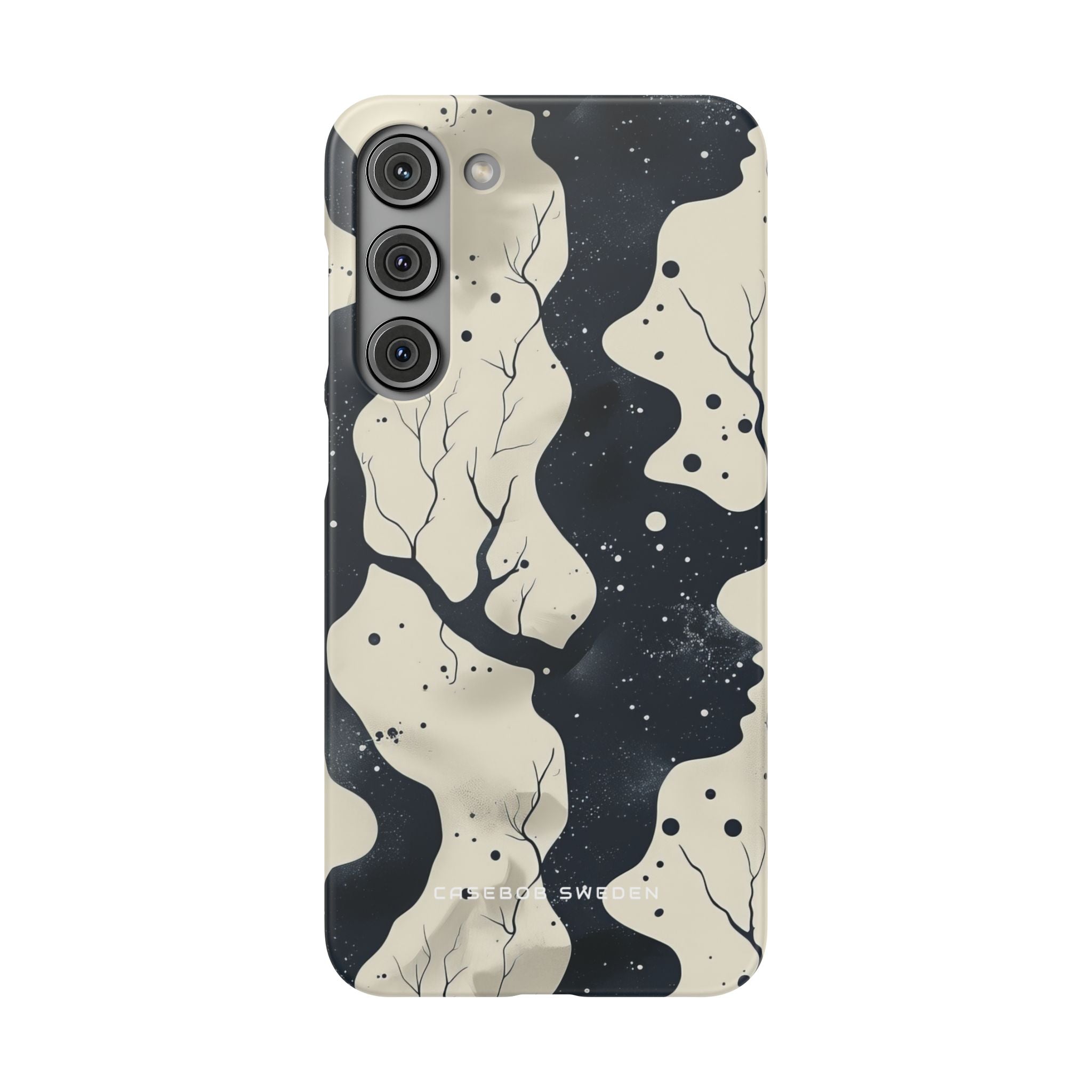 Organic Fluid Silhouettes with Cosmic Depth Samsung S23 - Slim Phone Case