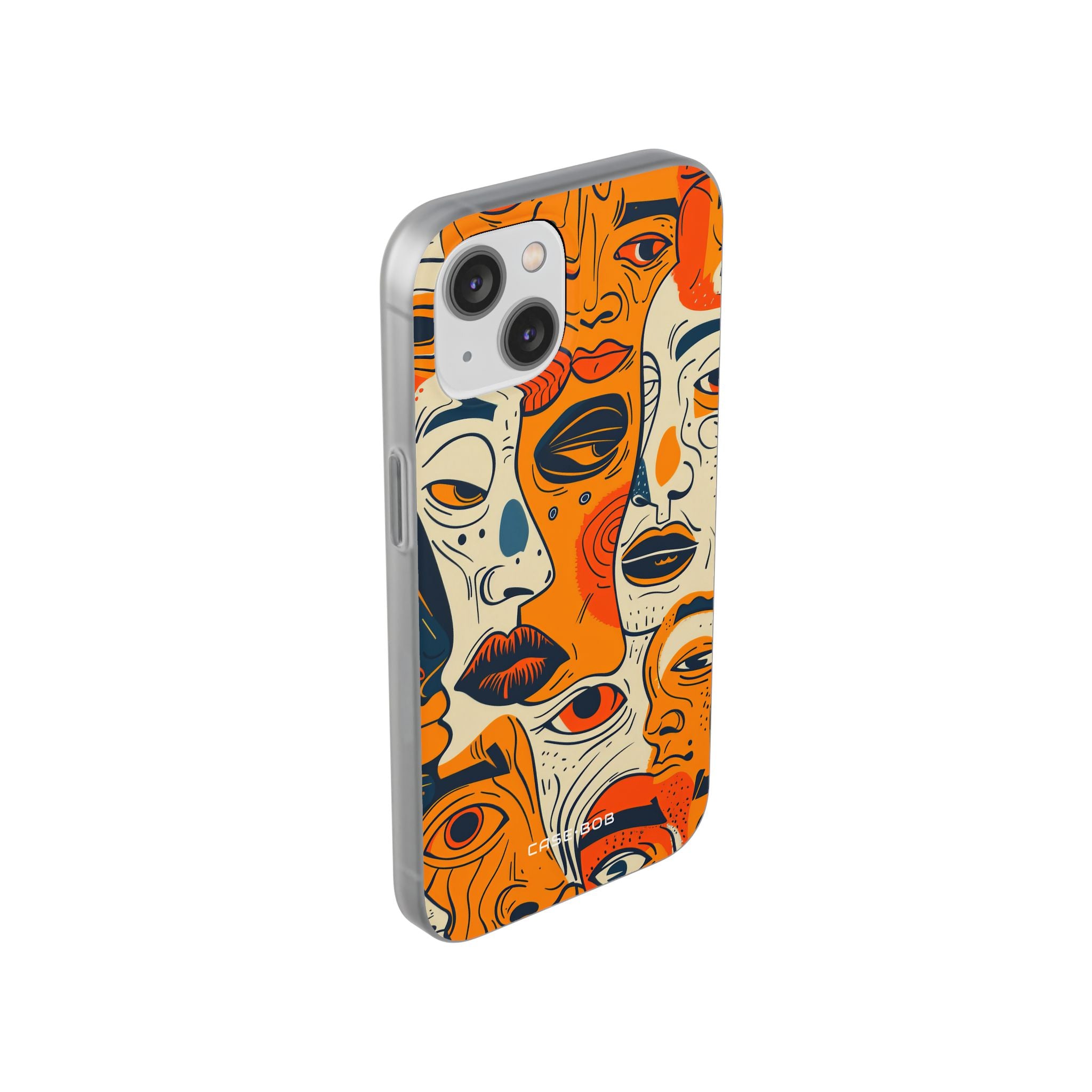Tangled Faces Sunset iPhone 14 Case - Soft