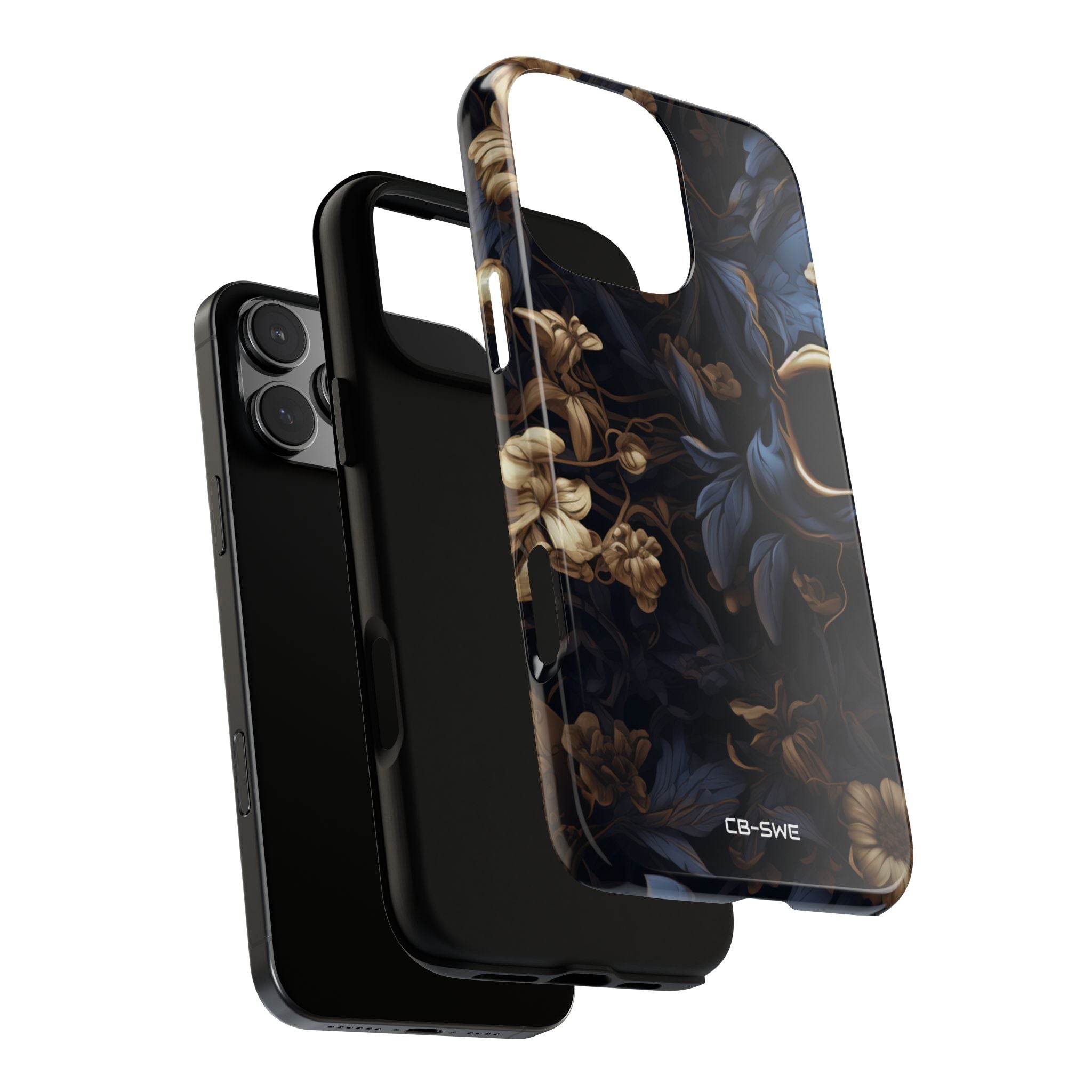 Gothic Floral Skull - iPhone Case