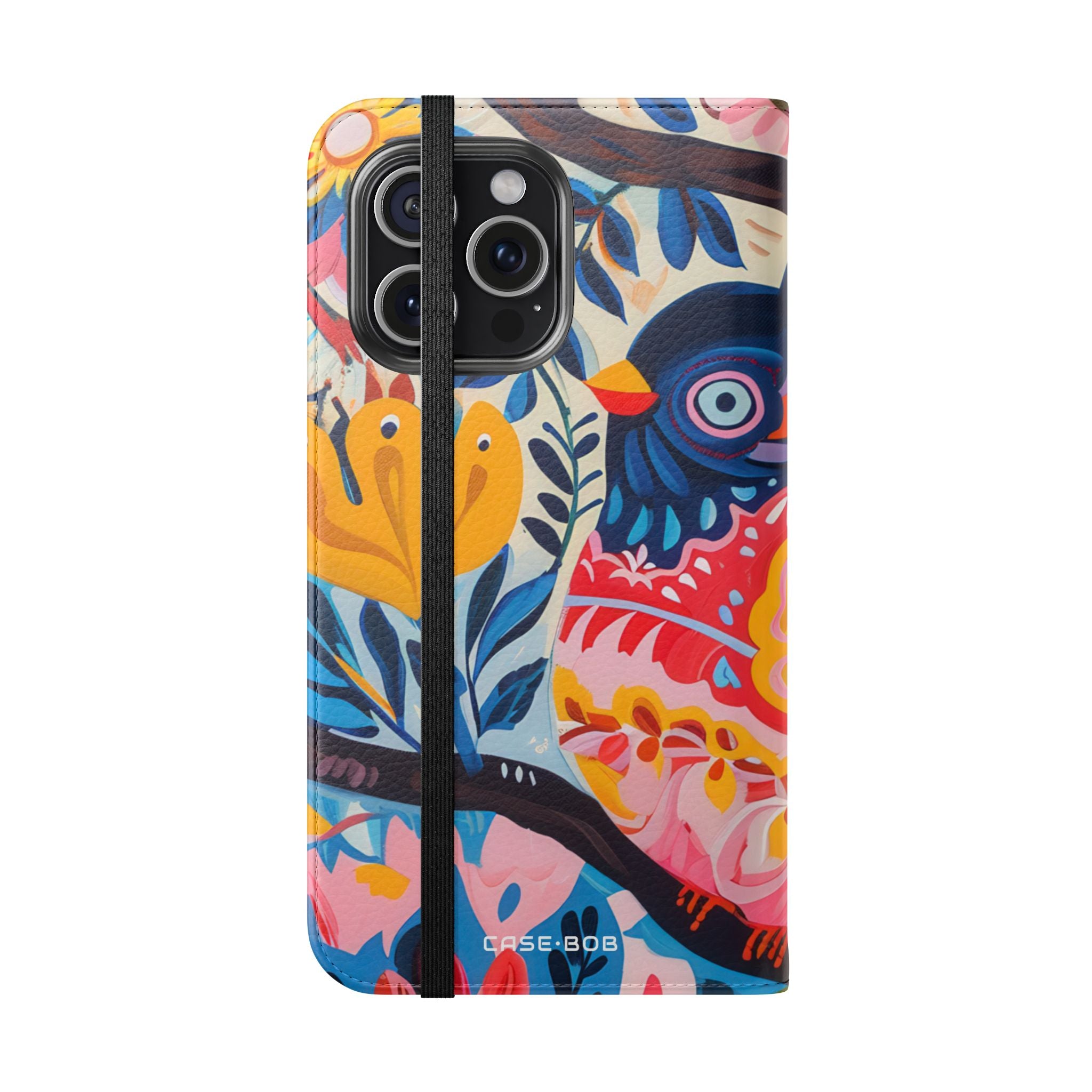 Ornate Owl Bloom - iPhone 15 Pro Max Case - Wallet
