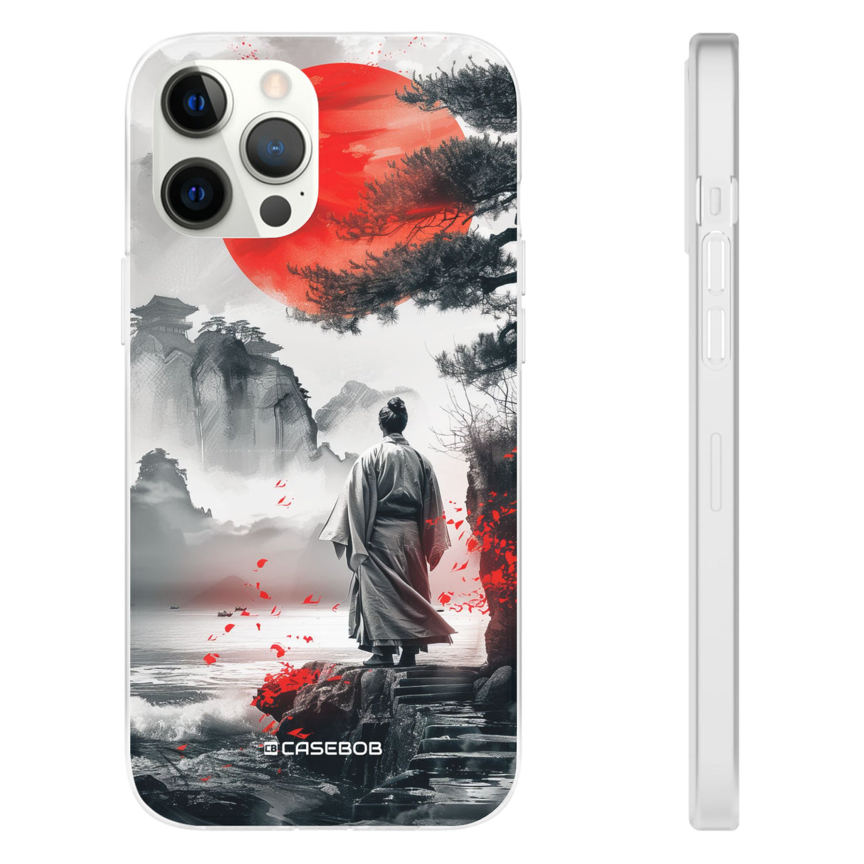 Serene Samurai Sunrise | Flexible Phone Case for iPhone