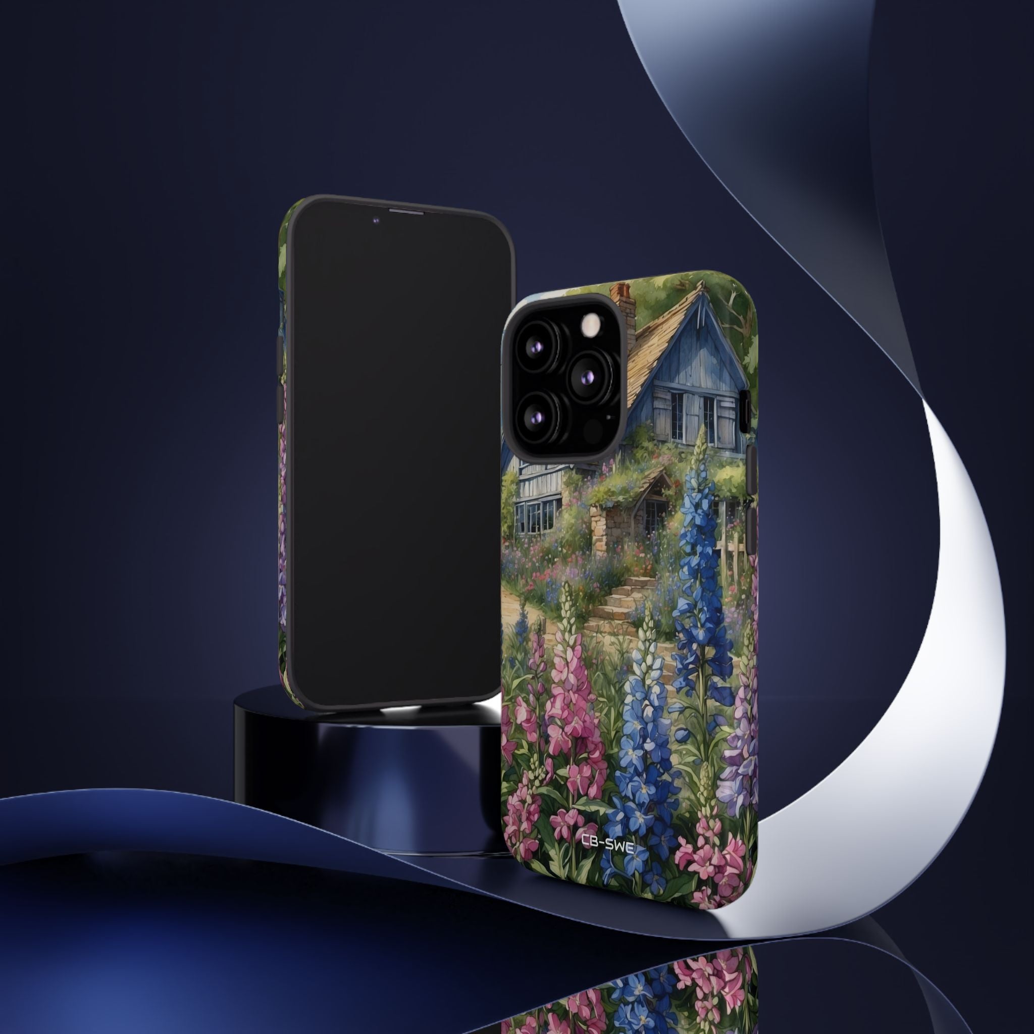 Cottage Surrounded Blossoms - iPhone Case