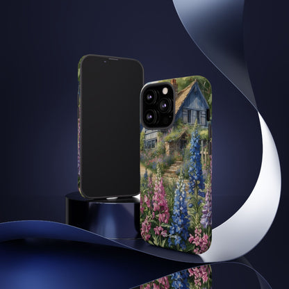 Cottage Surrounded Blossoms - iPhone Case