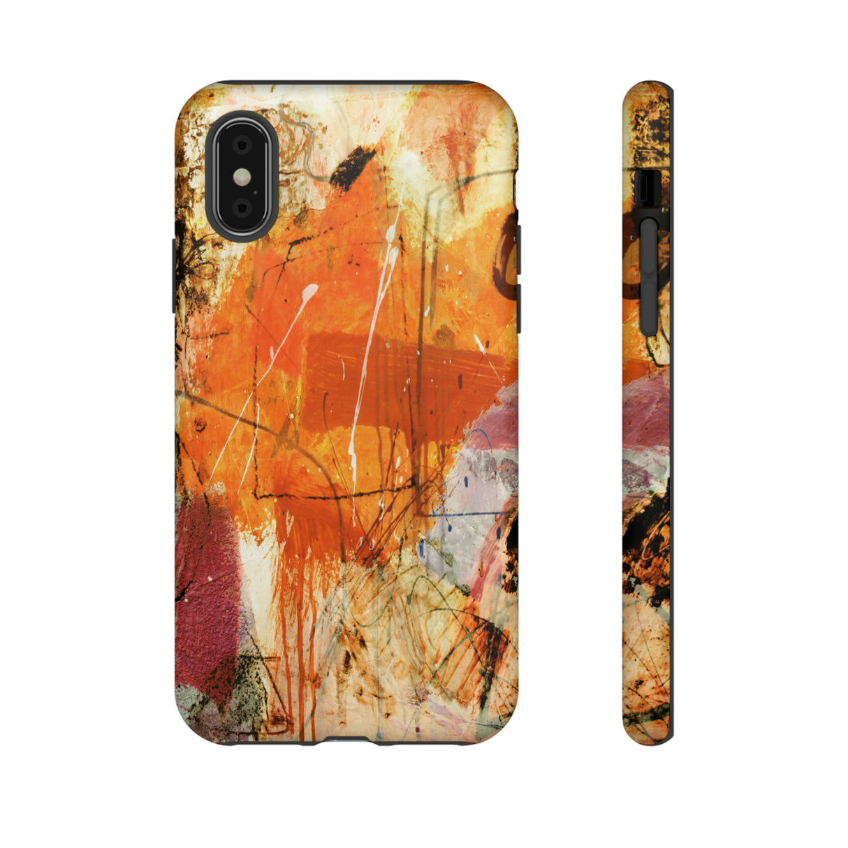 Abstract Orange Art - Protective Phone Case