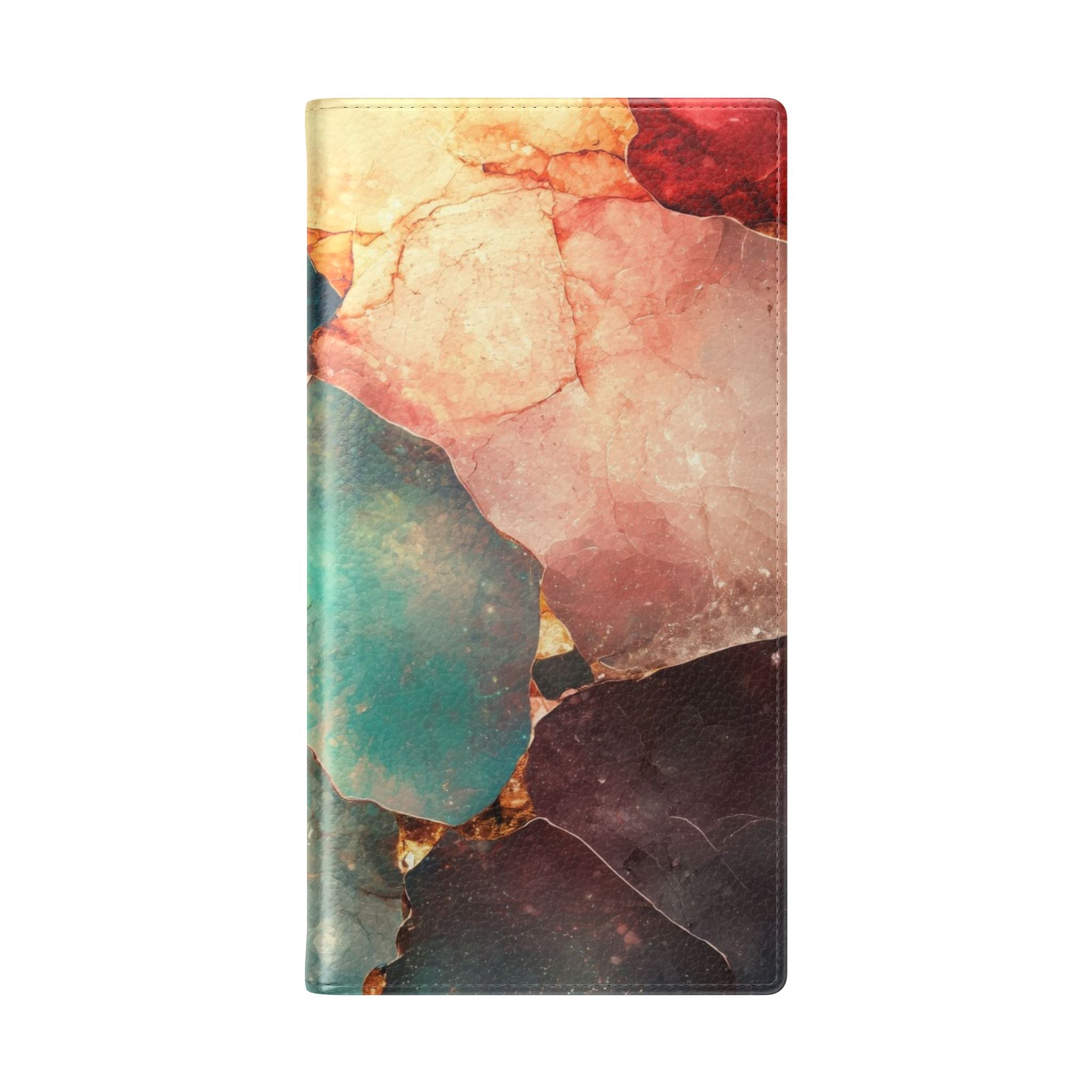 Fractured Gemstone Teal - Samsung S23 Ultra Case - Wallet