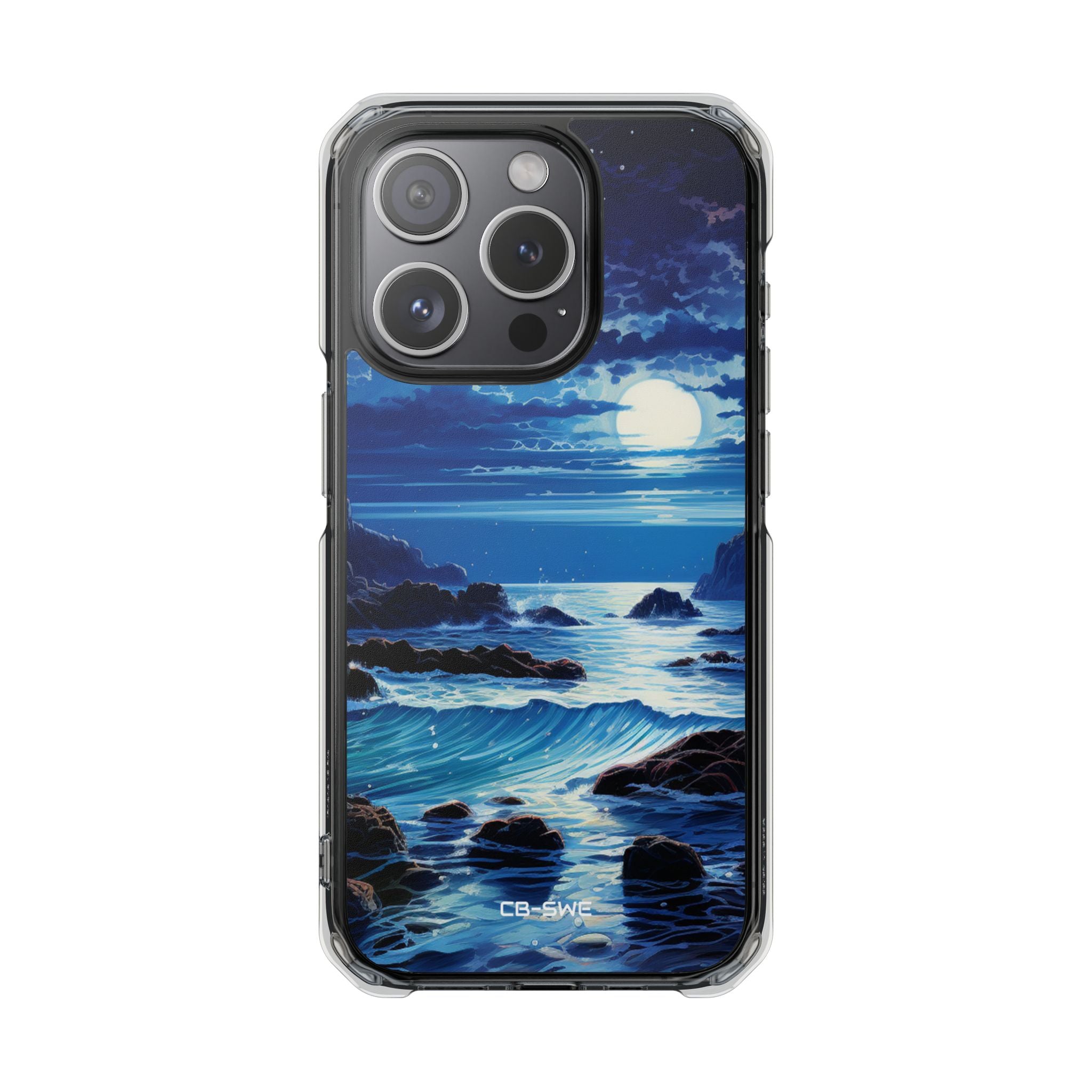 Moonlit Sea Dance iPhone Case - Impact