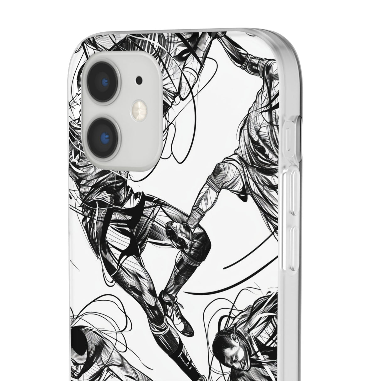 Dynamic Athletic Surrealism | Flexible Phone Case for iPhone