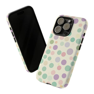 Polka Dot Pastel Harmony - Schutzhülle fürs Handy