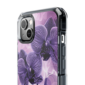 Radiant Orchid Design | Handyhülle für iPhone (Clear Impact Case – magnetisch) 