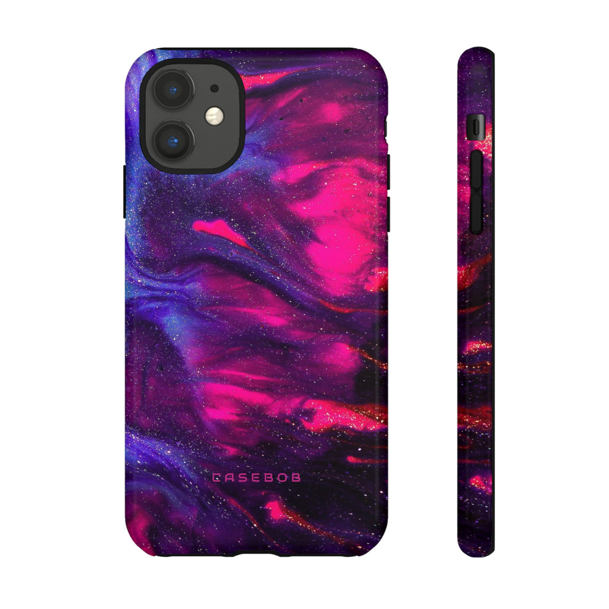 Deep Purple Ink Art - Protective Phone Case