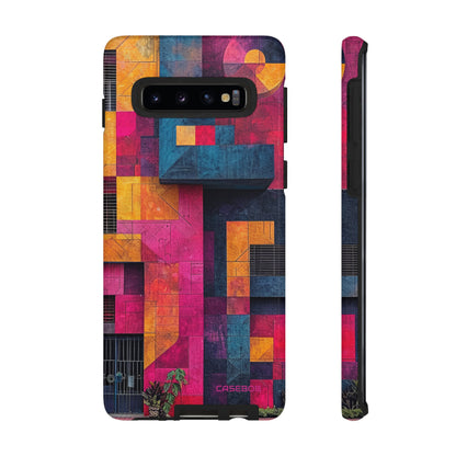 Electric Geometric Vibes - Protective Phone Case