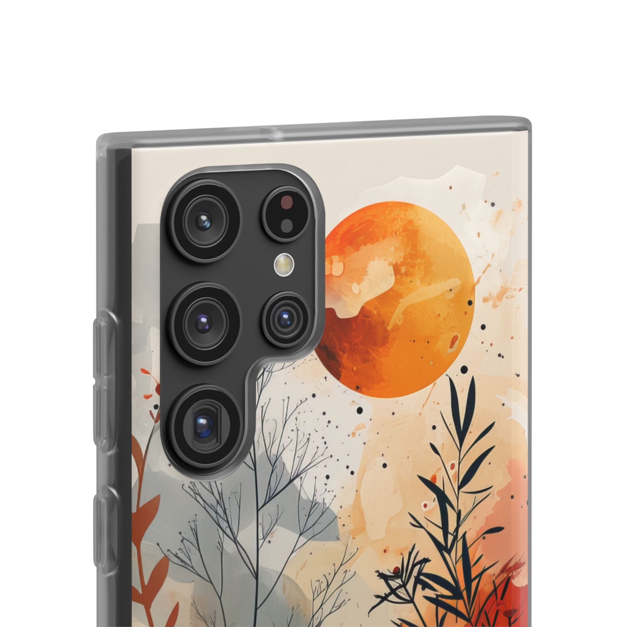 Orange Solstice Samsung S22 Ultra Case - Soft