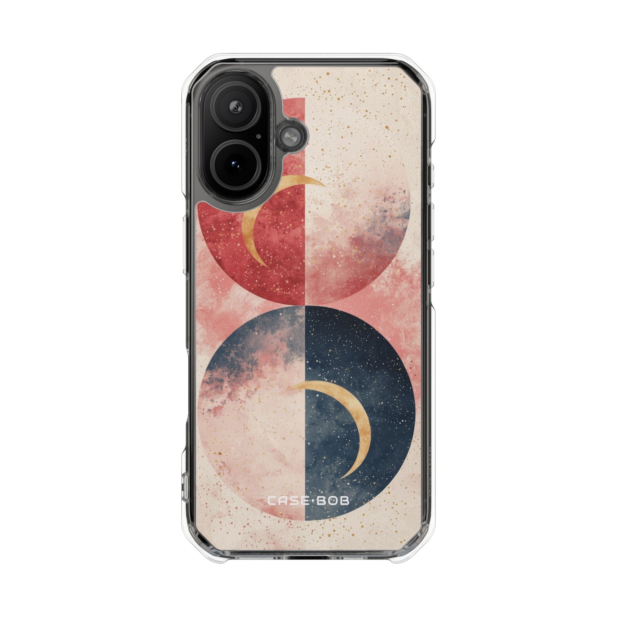 Golden Crescents Navy iPhone 17 Case - Impact