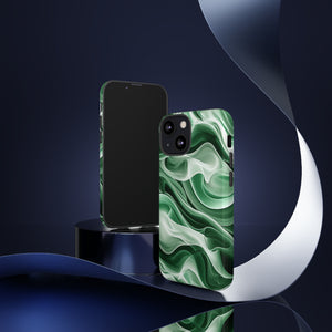 Verdant Wave Elegance - Schutzhülle fürs Telefon