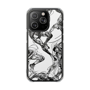 Dynamic Athletic Surrealism - Phone Case for iPhone (Clear Impact - Magnetic)