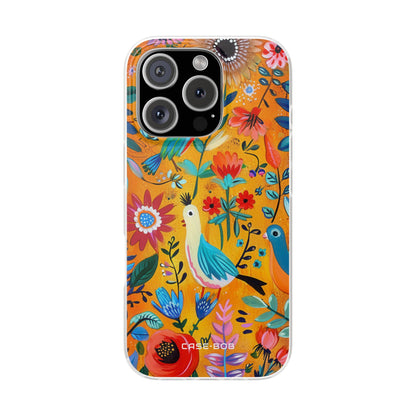Colorful Birds Bloom iPhone 16 Pro Case - Soft