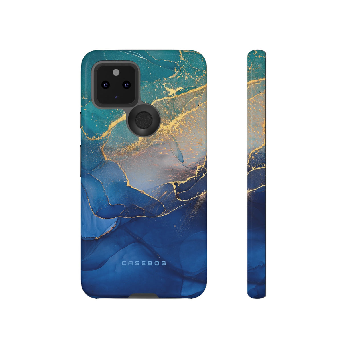 Blue Alcohol Ink - Protective Phone Case