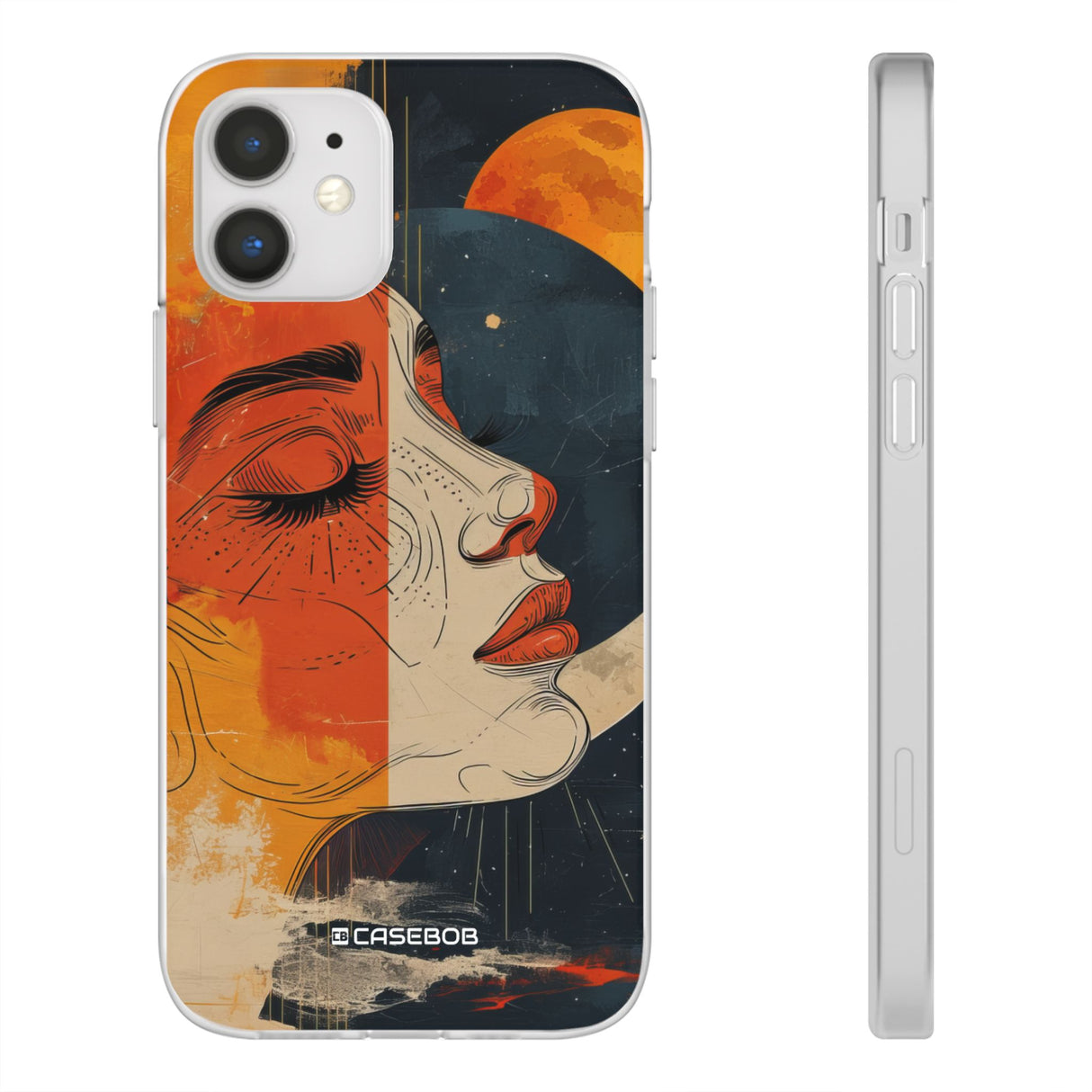 Celestial Duality | Flexible Phone Case for iPhone