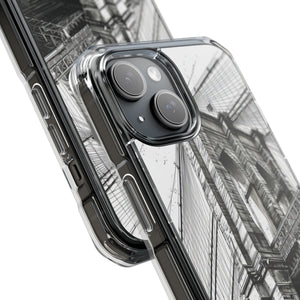 Zeitlose Architektur – Handyhülle für iPhone (Clear Impact – Magnetisch)