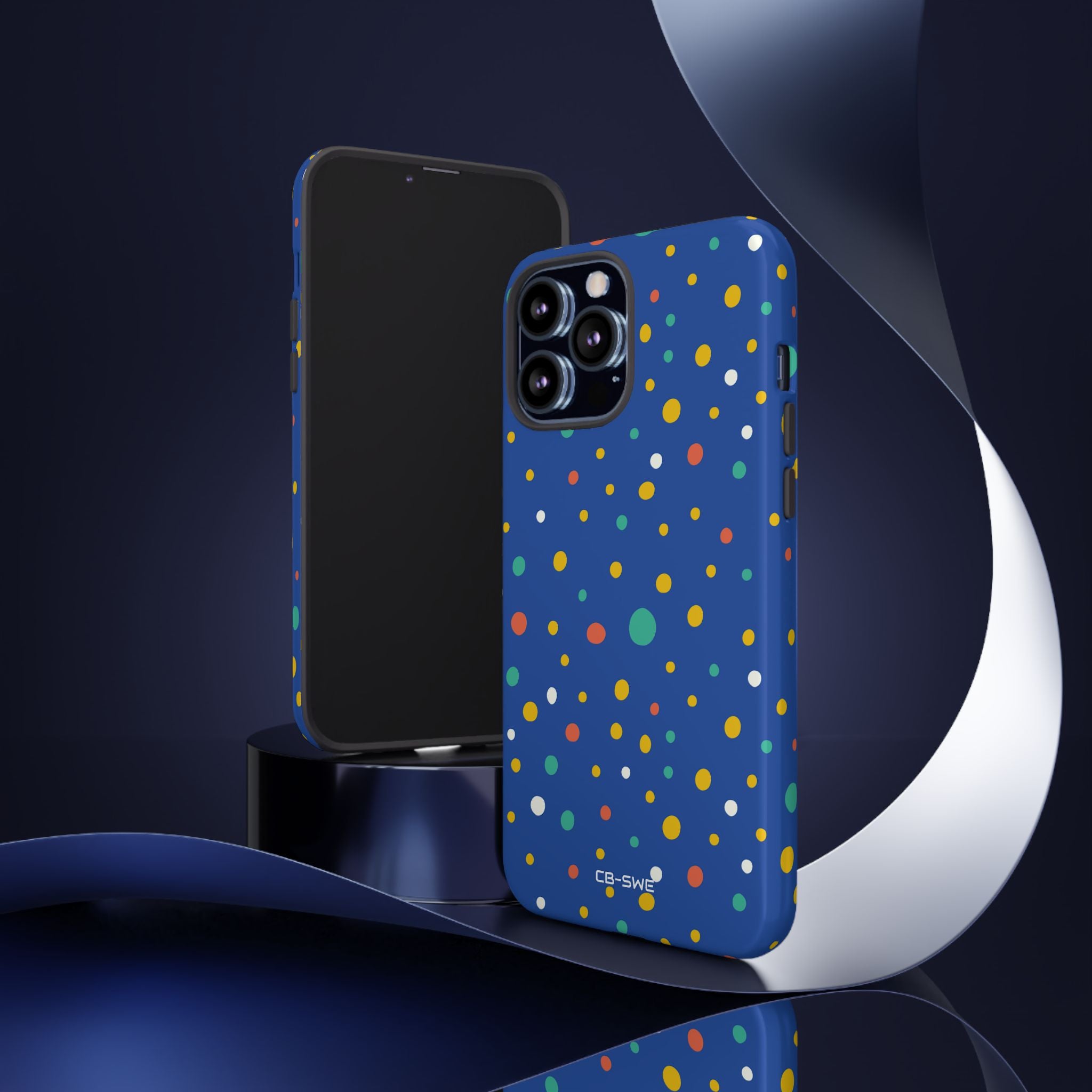 Colorful Dots Dance - iPhone Case