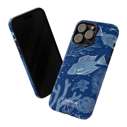 Blue Coral Garden iPhone 15 - Tough