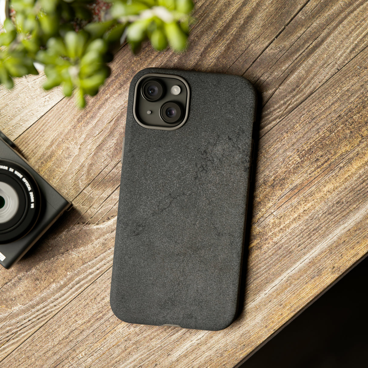 Steel Grey Granite - Protective Phone Case