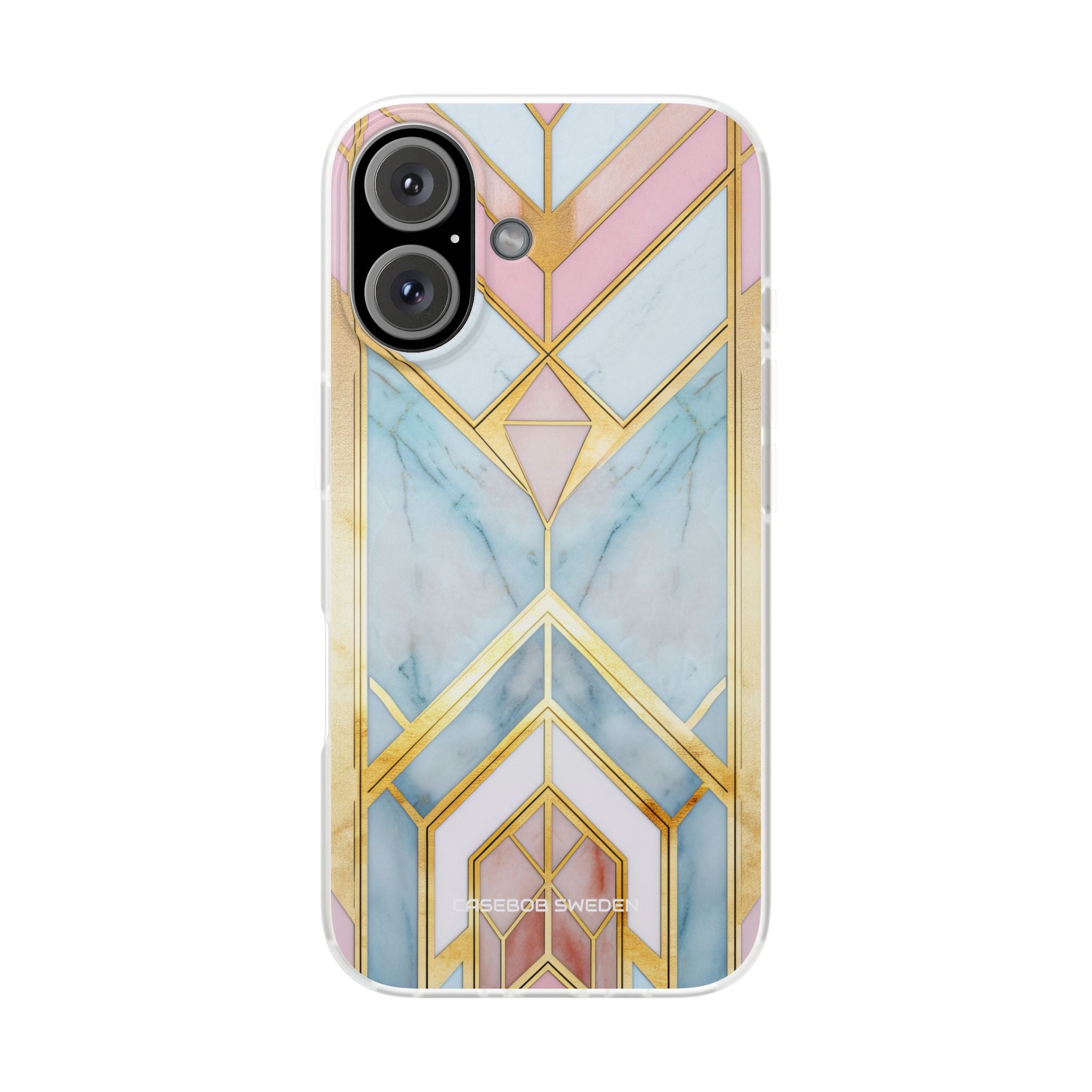 Gold Pink Art Deco - Flexi iPhone 16 Phone Case