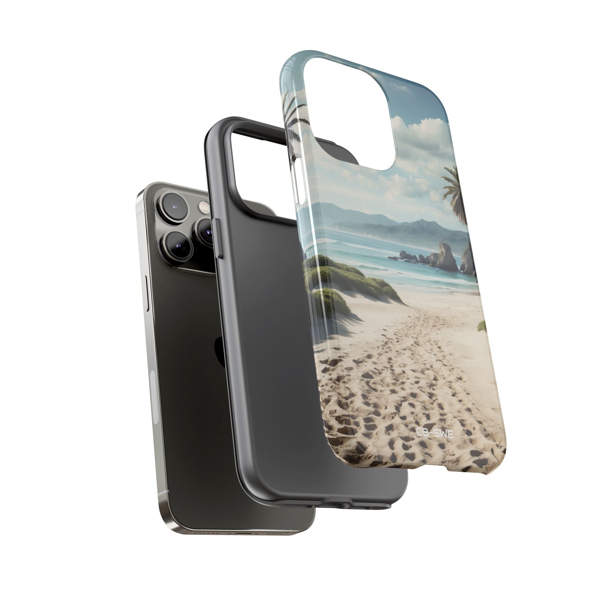 Footprints Trace Sand - iPhone Case