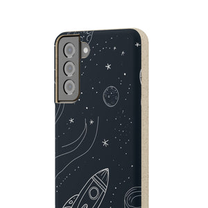 Cosmic Doodle Adventure | Biodegradable Phone Case