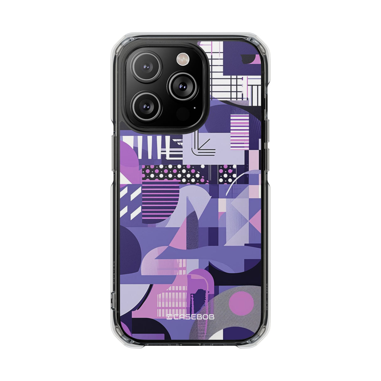 Ultra Violet Design | Handyhülle für iPhone (Clear Impact Case – magnetisch)