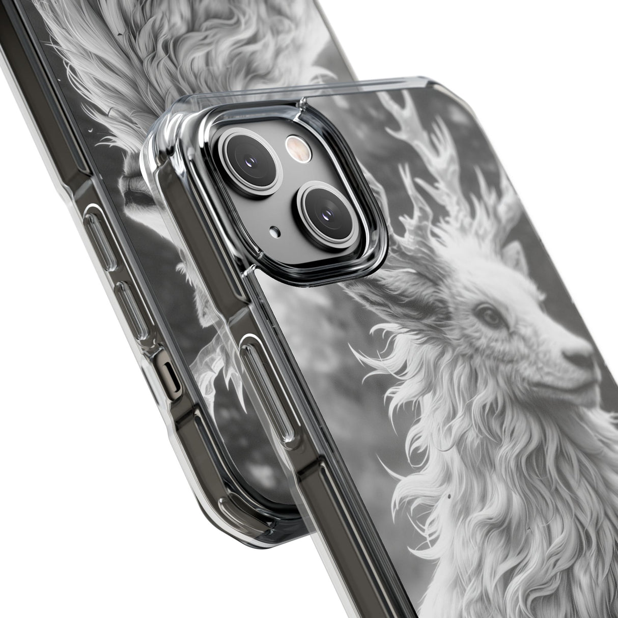 Majestic Forest Guardian - Phone Case for iPhone (Clear Impact - Magnetic)