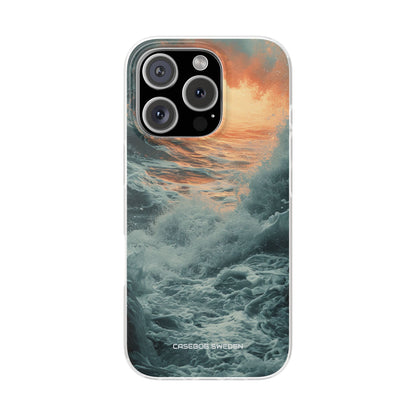 Fiery Wave Power - Flexi iPhone 16 Phone Case