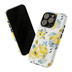 Yellow Floral - Protective Phone Case