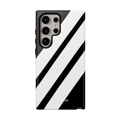 Diagonal Bands Noir Samsung S24 Ultra Case - Tough