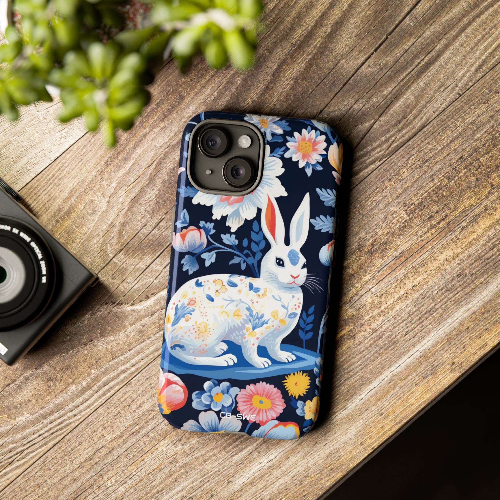 Floral Rabbit Dances - iPhone Case