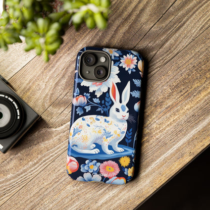 Floral Rabbit Dances - iPhone Case
