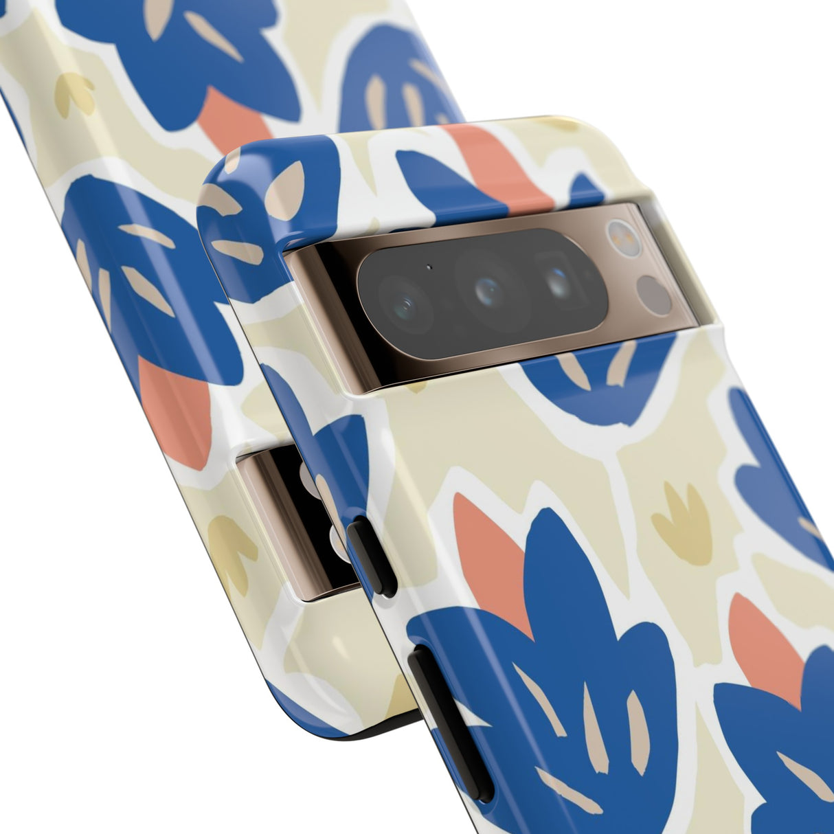 Blue Happy Flower - Protective Phone Case