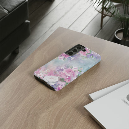 Dreamy Floral Watercolor - Tough Samsung S22 Phone Case