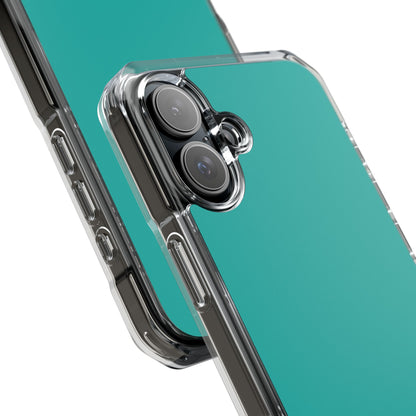 Light Sea Green iPhone 16 - Clear Impact Phone Case